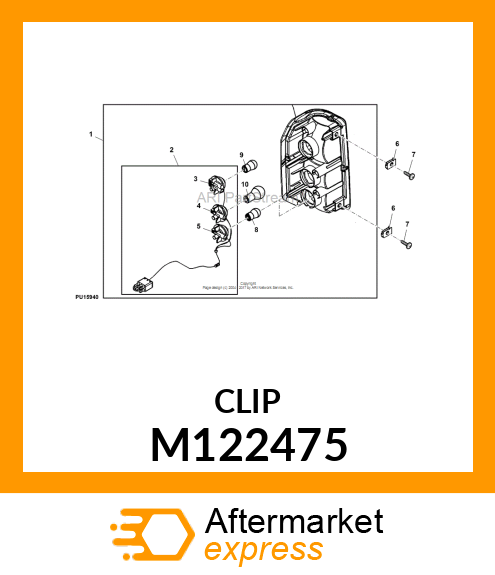 CLIP, PURSE LOCK STAND M122475