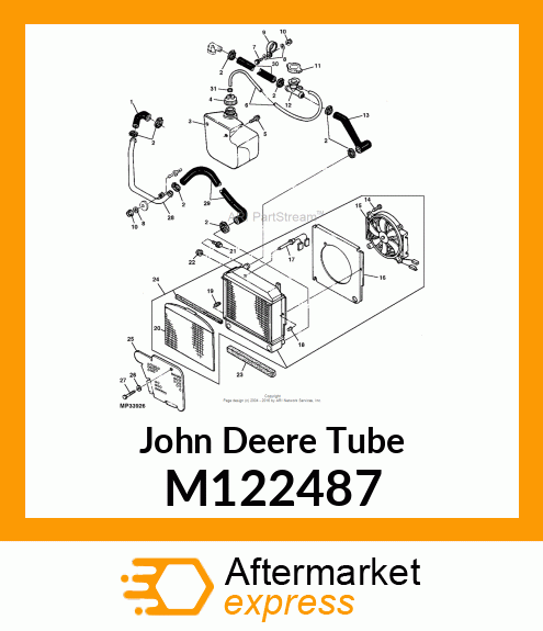 TUBE, COOLANT M122487