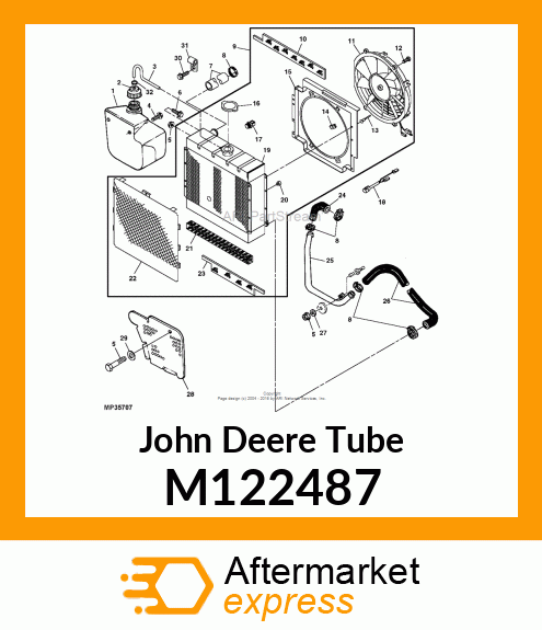 TUBE, COOLANT M122487