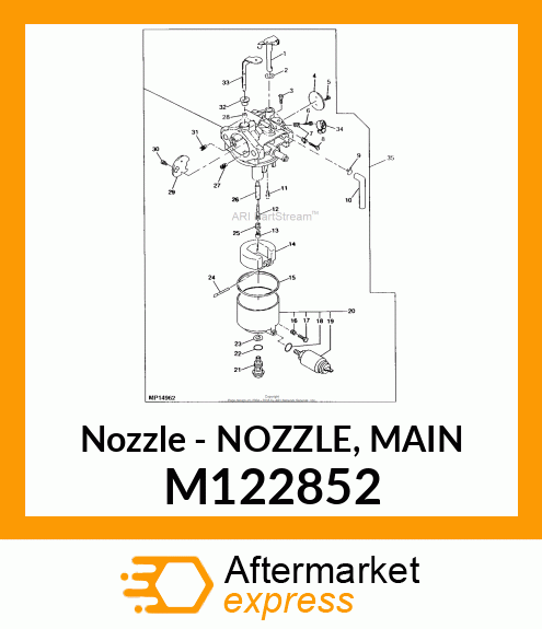 Nozzle - NOZZLE, MAIN M122852