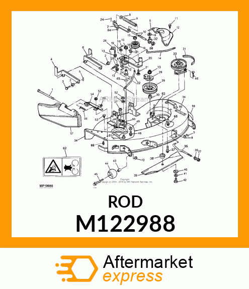 ROD, PTO SPRING # M122988