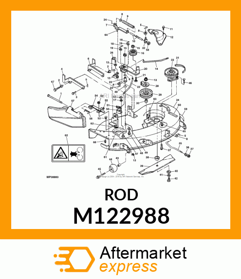 ROD, PTO SPRING # M122988