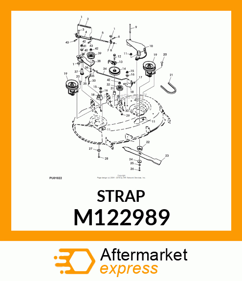 STRAP, PTO SPRING # M122989