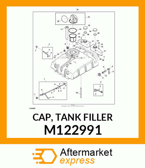 CAP, TANK FILLER M122991