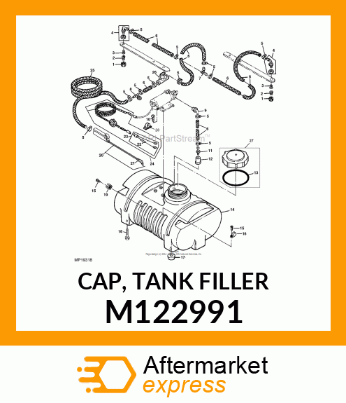 CAP, TANK FILLER M122991