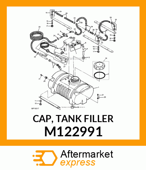 CAP, TANK FILLER M122991