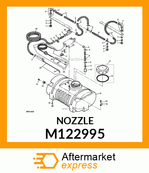 NOZZLE, SPRAYER (9506 EVS) M122995