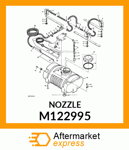 NOZZLE, SPRAYER (9506 EVS) M122995