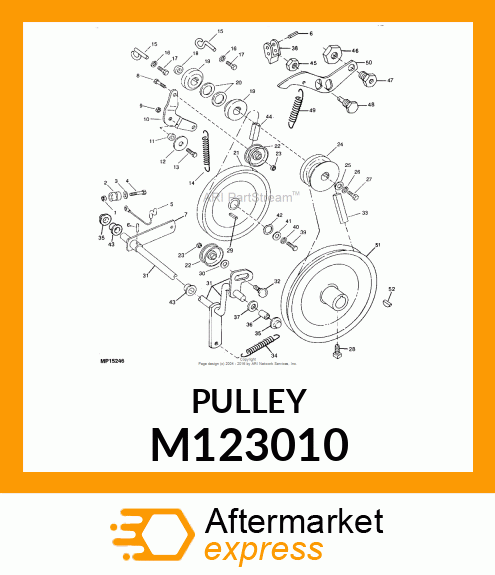 Pulley - SHEAVE, IMPELLER 8.4" M123010