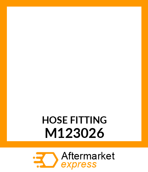 FITTING, HOSE 3/8 ELBOW M123026