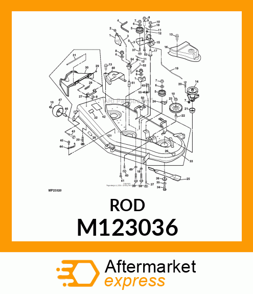 GUIDE, BELT (38) M123036