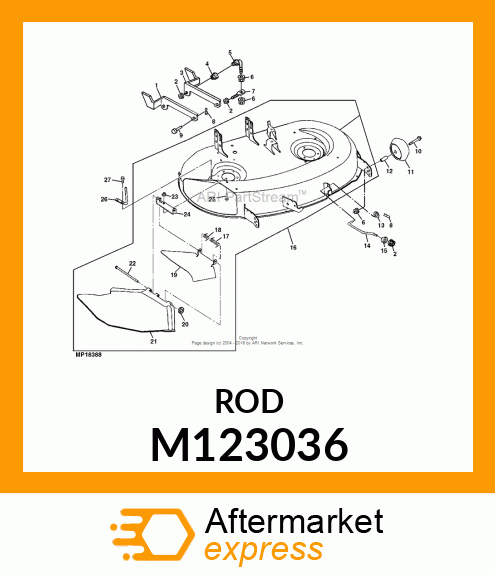 GUIDE, BELT (38) M123036