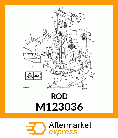 GUIDE, BELT (38) M123036