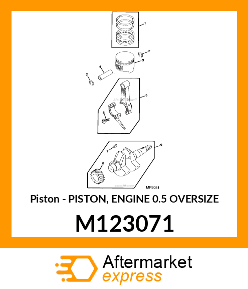 Piston Engine 0.5 Oversize M123071