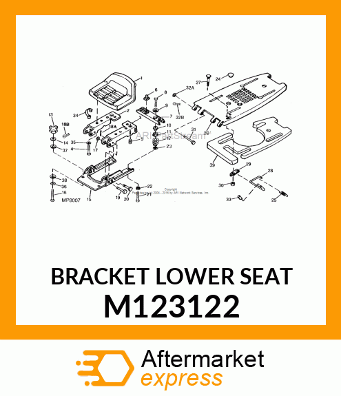 Bracket Lower Seat M123122