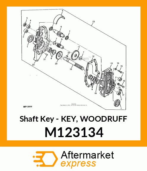 Key Woodruff M123134