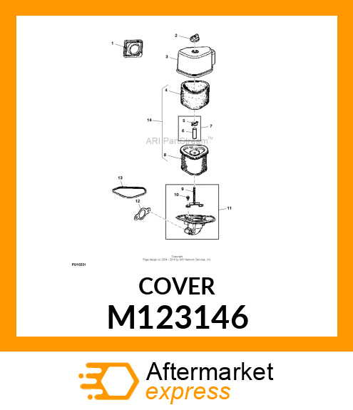 COVER, COVER, AIR CLEANER M123146