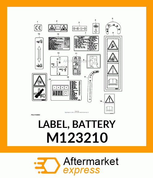 LABEL, BATTERY M123210