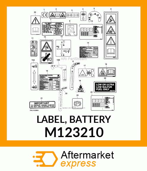 LABEL, BATTERY M123210