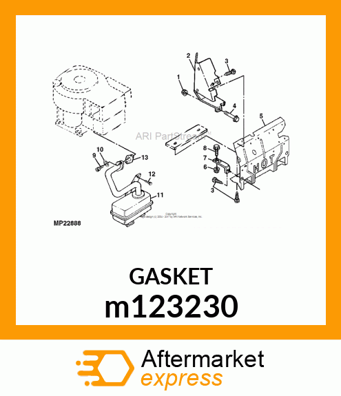 GASKET, GASKET, EXHAUST m123230