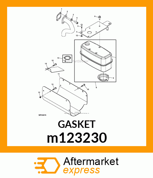 GASKET, GASKET, EXHAUST m123230