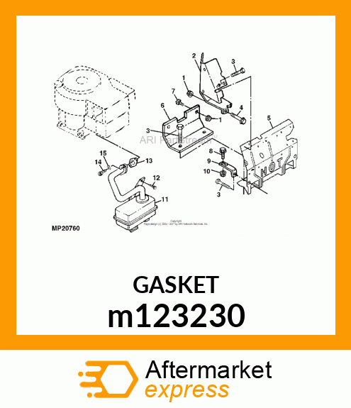 GASKET, GASKET, EXHAUST m123230