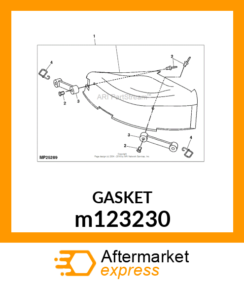 GASKET, GASKET, EXHAUST m123230