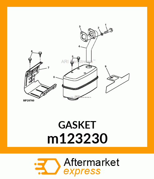 GASKET, GASKET, EXHAUST m123230