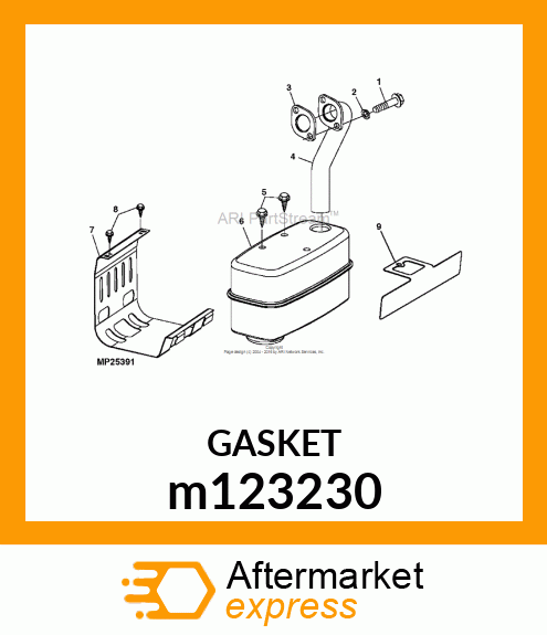 GASKET, GASKET, EXHAUST m123230