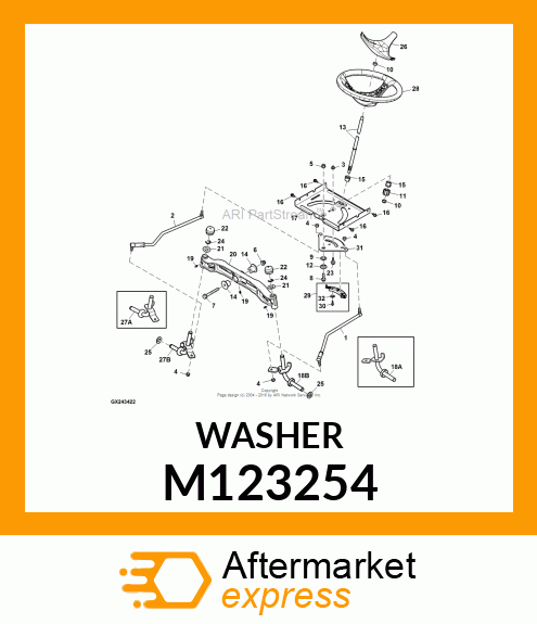 WASHER, OUTER THRUST M123254