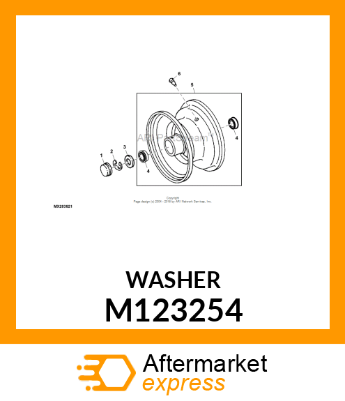 WASHER, OUTER THRUST M123254