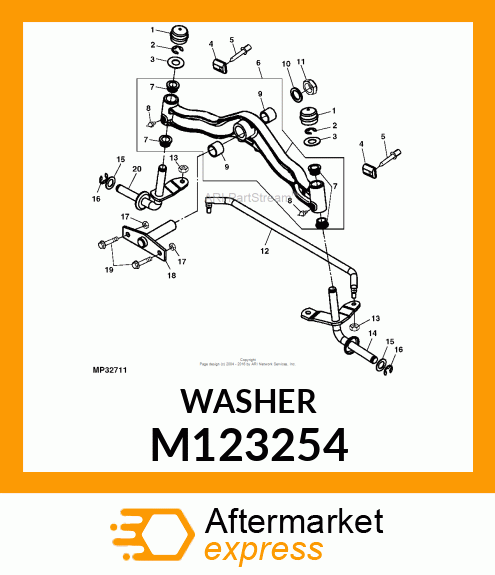 WASHER, OUTER THRUST M123254