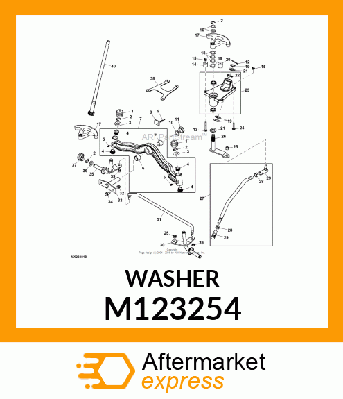 WASHER, OUTER THRUST M123254