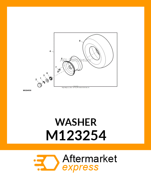 WASHER, OUTER THRUST M123254