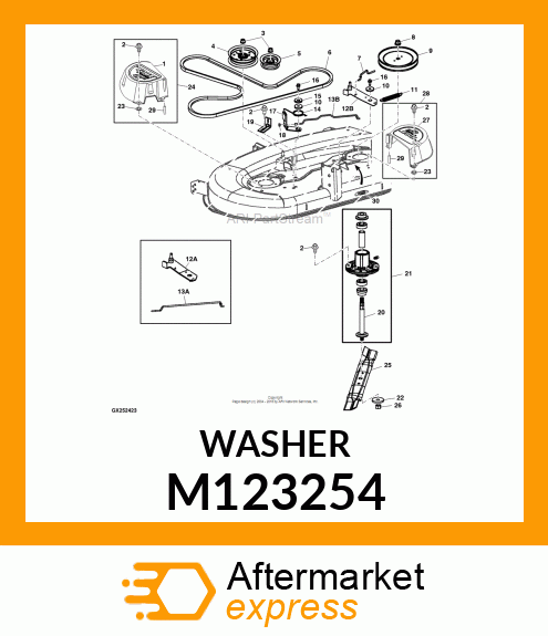 WASHER, OUTER THRUST M123254