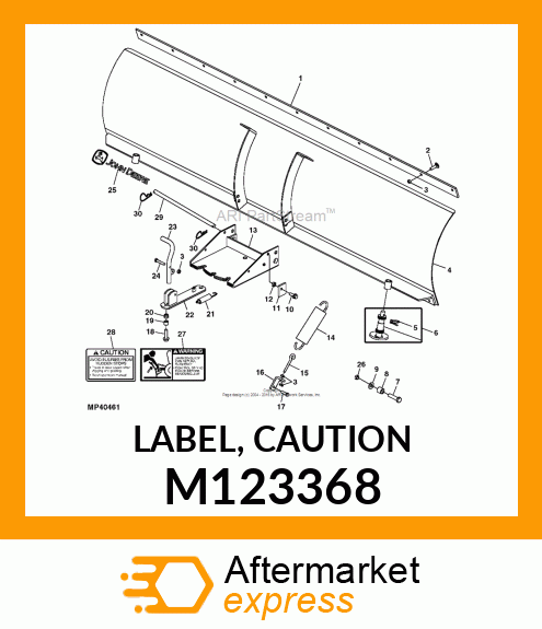 LABEL, CAUTION M123368