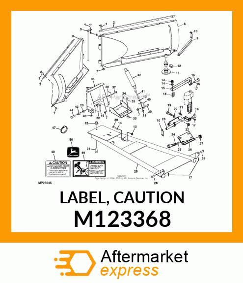 LABEL, CAUTION M123368