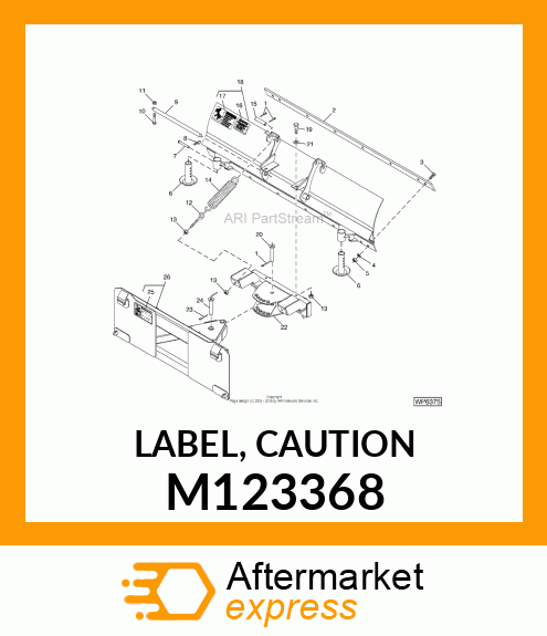 LABEL, CAUTION M123368