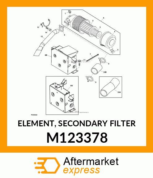 ELEMENT, SECONDARY FILTER M123378