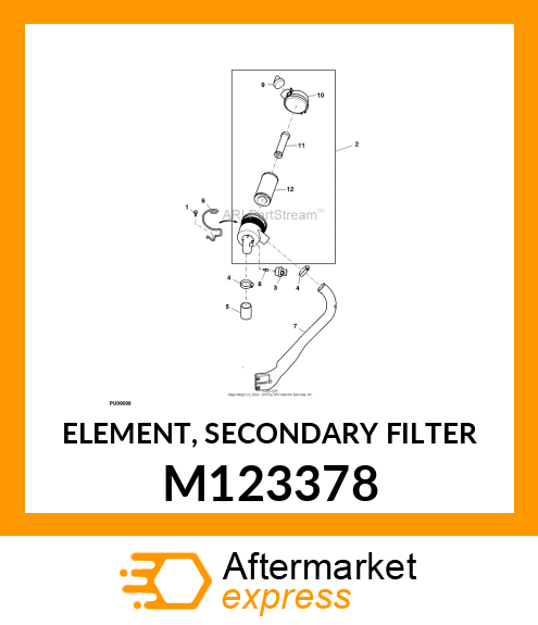 ELEMENT, SECONDARY FILTER M123378