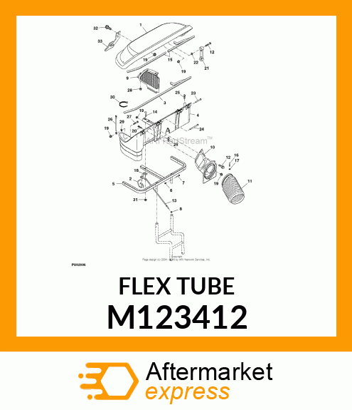 HOSE, 7" DIA. CORRUGATED M123412