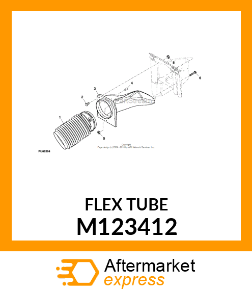 HOSE, 7" DIA. CORRUGATED M123412