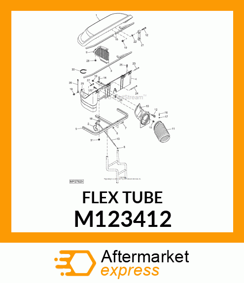 HOSE, 7" DIA. CORRUGATED M123412