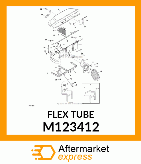 HOSE, 7" DIA. CORRUGATED M123412