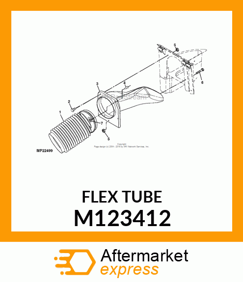 HOSE, 7" DIA. CORRUGATED M123412