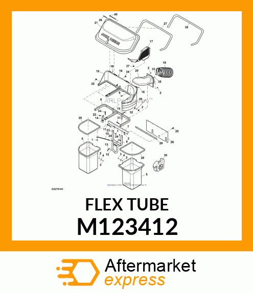 HOSE, 7" DIA. CORRUGATED M123412