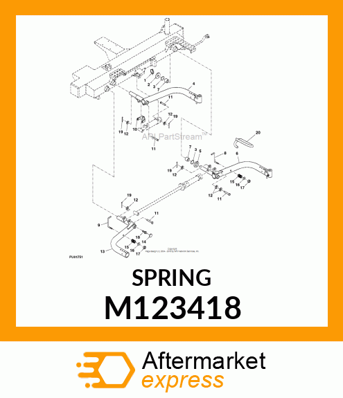 SPRING, COMPRESSION M123418