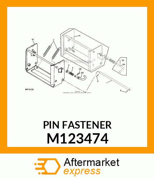 PIN FASTENER, PIN, "J" (15.88 DIA.) M123474