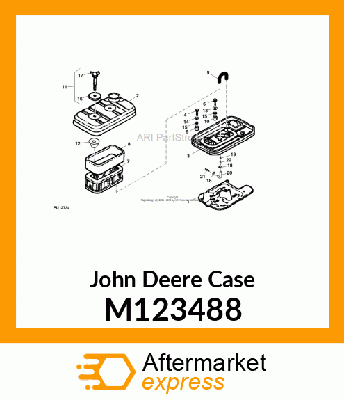 CASE, AIR FILTER M123488