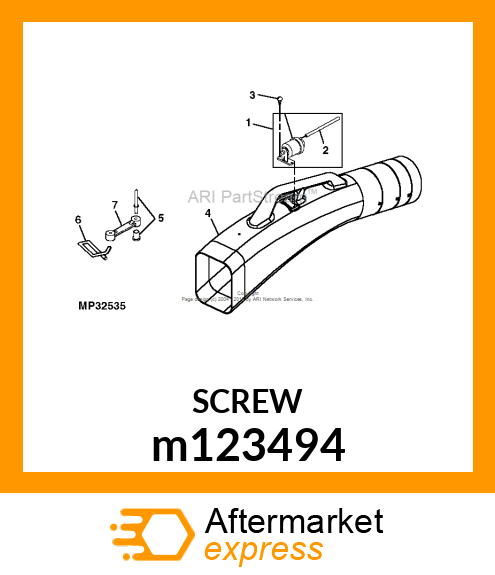 SCREW, M3.5 X 10 HI m123494